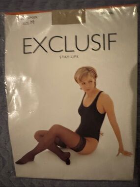 H&M Black Sheer Stay-Ups Hosiery